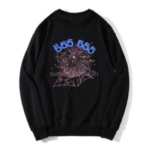 Sp5der 555555 Angel Number Sweatshirt - Black