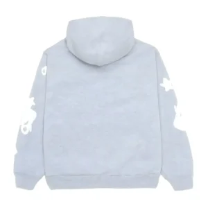 Sp5der Beluga Star Hoodie Heather Back