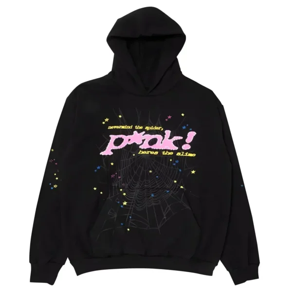 Sp5der PNK! Hoodie Black