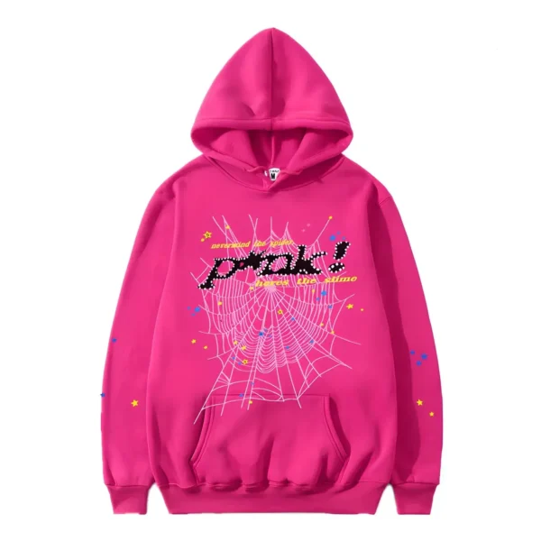 Sp5der PNK! Hoodie Pink Color