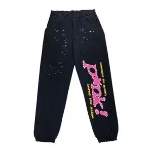 Sp5der P*NK Sweatpants - Black