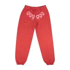 Sp5der Worldwide Red Angel Number 555 Sweatpants